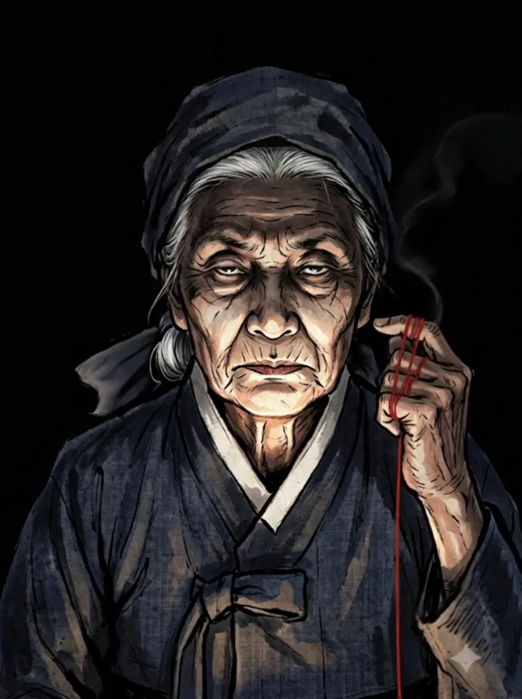 붉은 인연의 실을 든 사주요기 만신